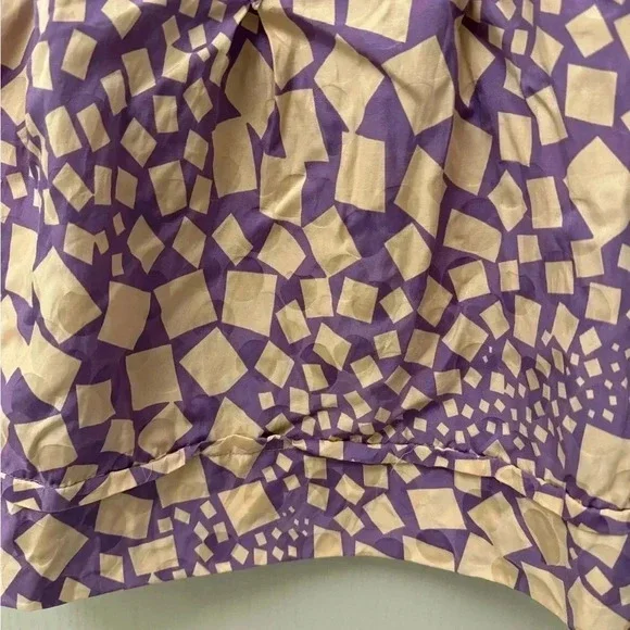 Marc by Marc jacobs silk blouse geometric print pattern tank great condition - Picture 3 of 8